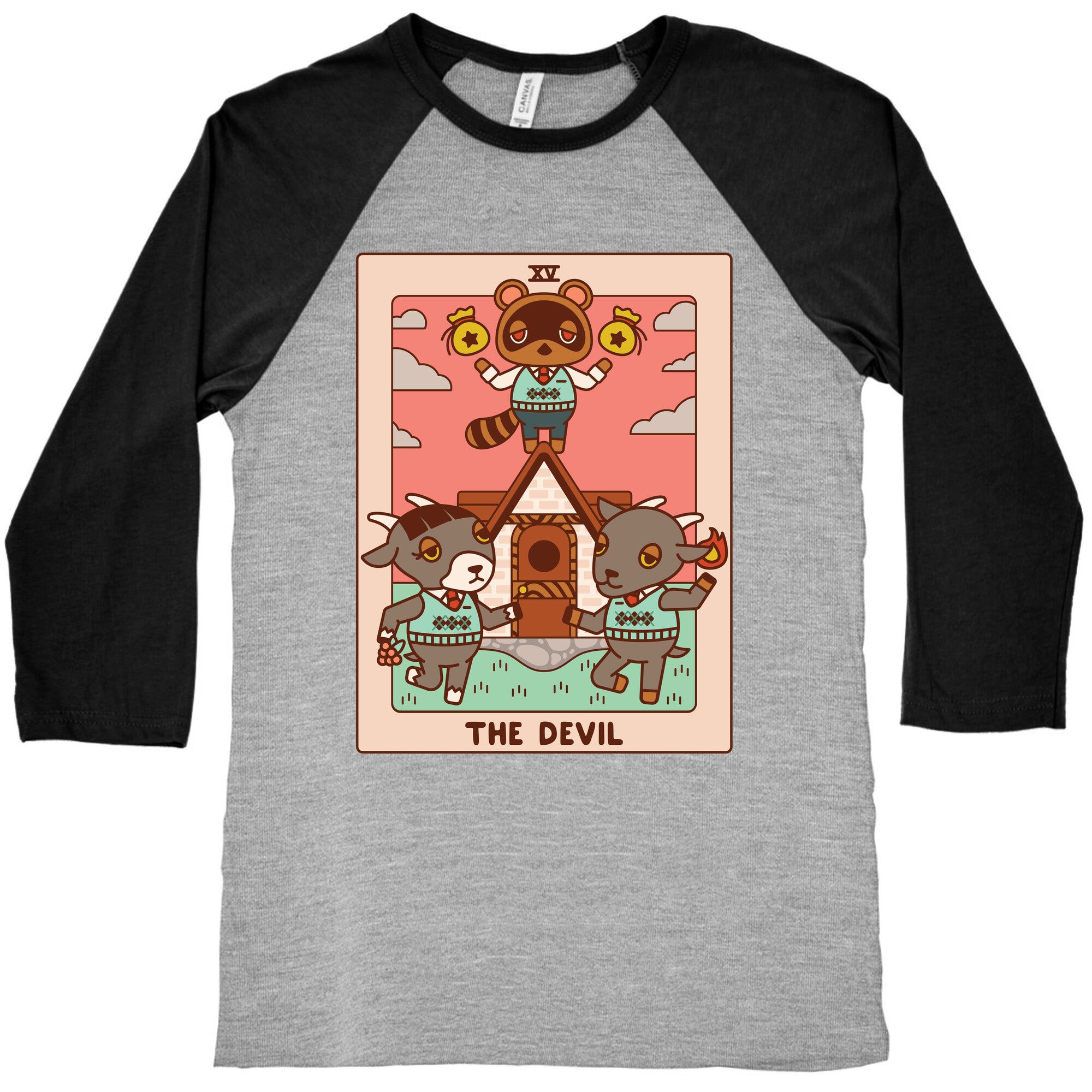 The Devil Tom Nook Baseball Tee